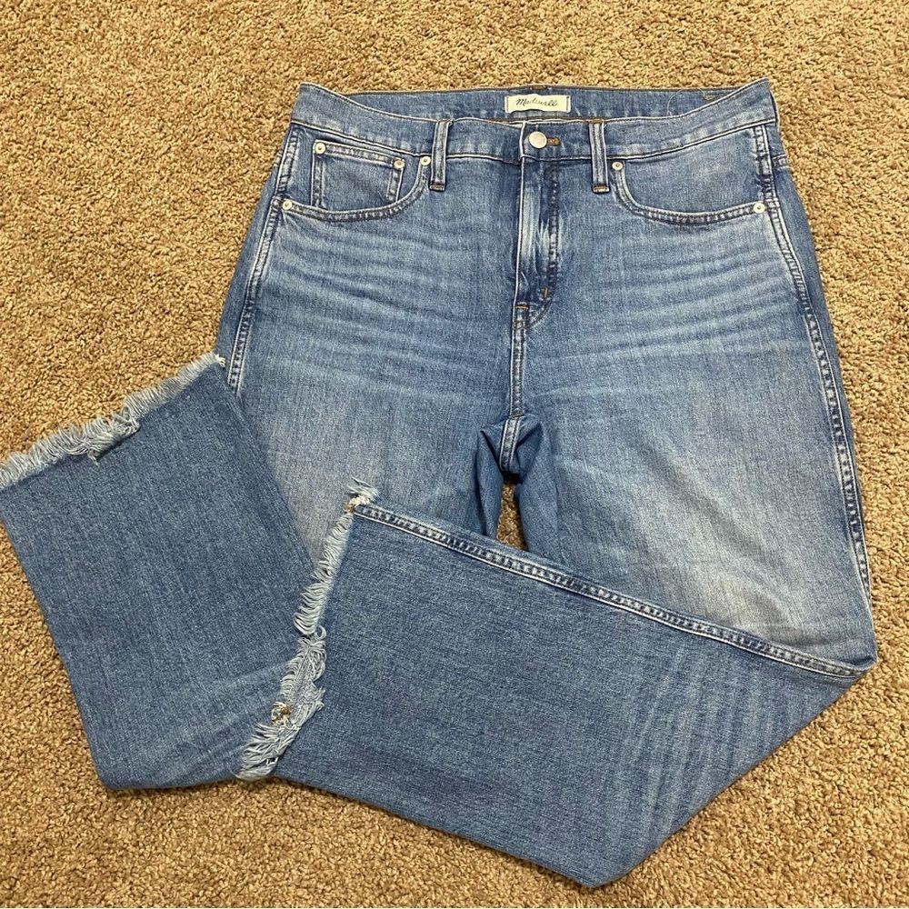 Madewell Cali Demi-Boot Jeans Raw-Hem Edition Size 31